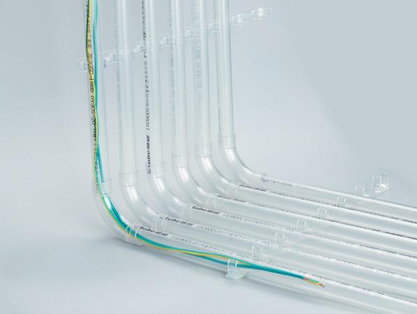 PVC透明上墻彎 PVC透明上墻彎