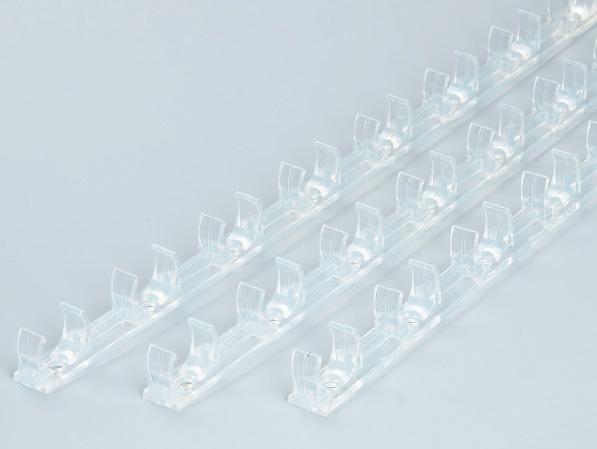 PVC透明地面連排管夾 PVC透明地面連排管夾