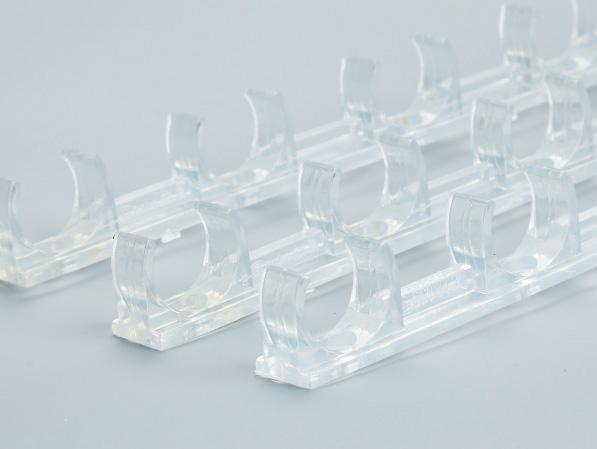 PVC透明地面連排管夾 PVC透明地面連排管夾