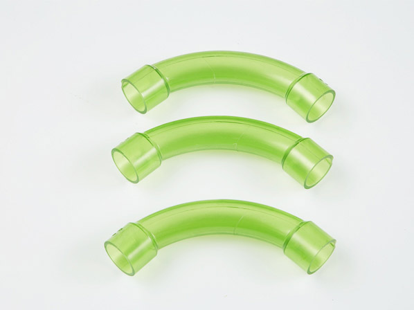 pvc90度上墻彎(新) 材通透明線管上墻彎